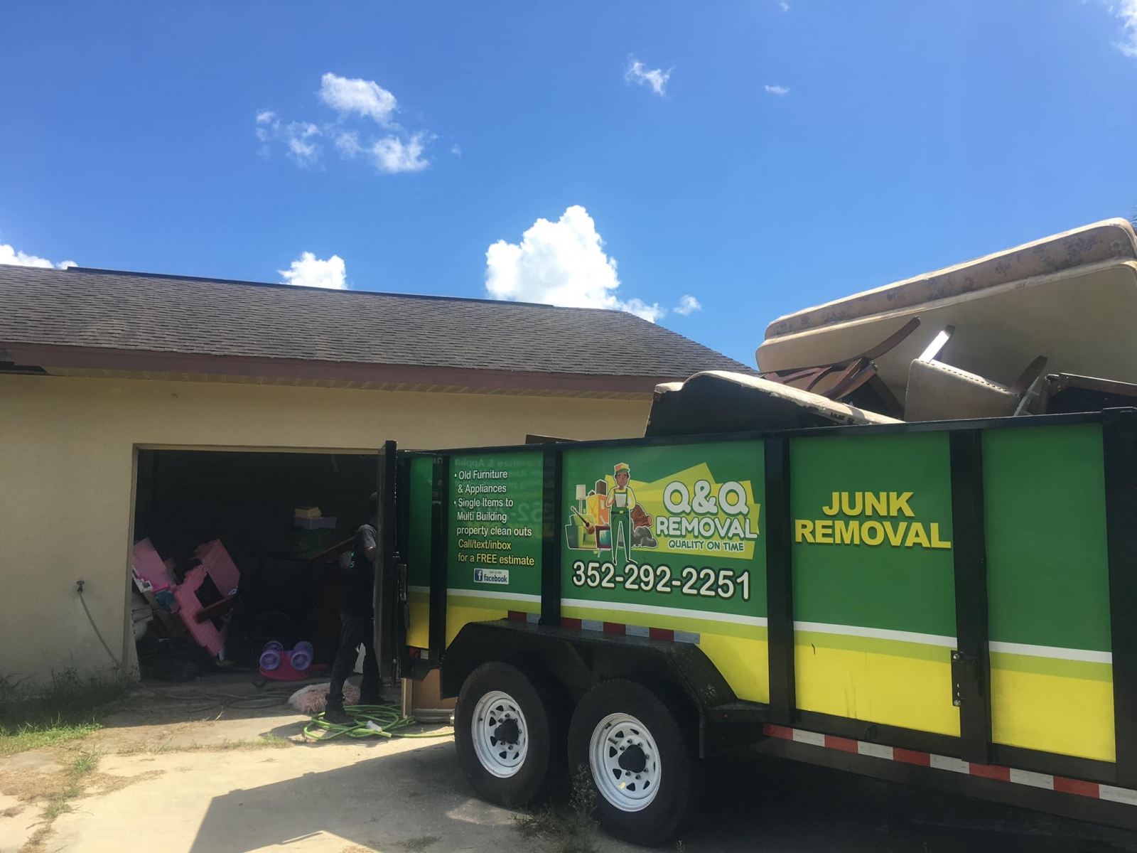 Q & Q Large Truck for Garbage Removal Ocala FL