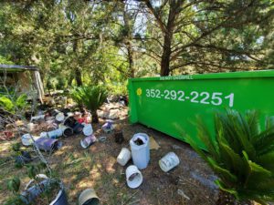Dumpster Rental and backyard trash